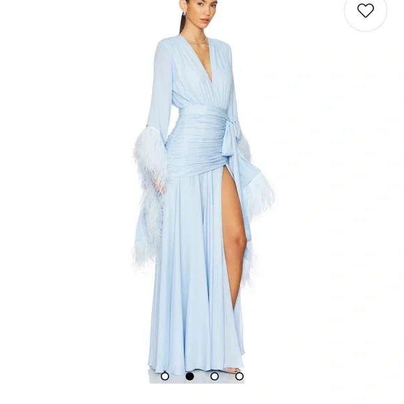 Bronx and Banco Light Blue Long Sleeve Dress - Picture 2 of 8